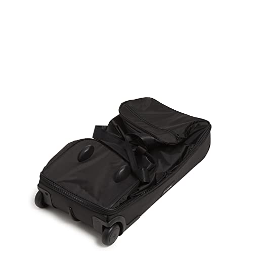 Vera Bradley Women's Recycled Ripstop Foldable Rolling Duffel Bag, Black, One Size