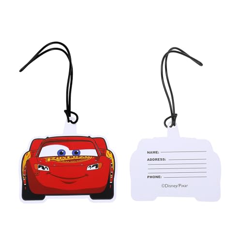 Bioworld Cars Lightning McQueen Kids' 4-Piece Travel Set With Suitcase, Duffle Bag, Toiletries Case, and Luggage Tag