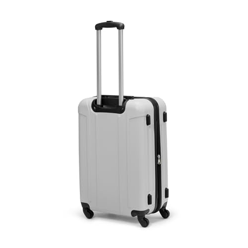 Tommy Hilfiger Unisex Luggage Check In,Silver,Medium