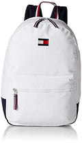 Tommy Hilfiger mens Ardin Backpack, Bright White, One Size US