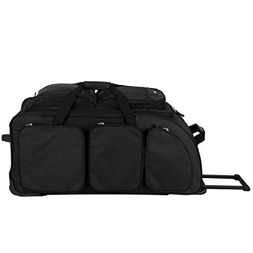 Travelers Club 30" Xpedition Rolling Duffel Bag, Black