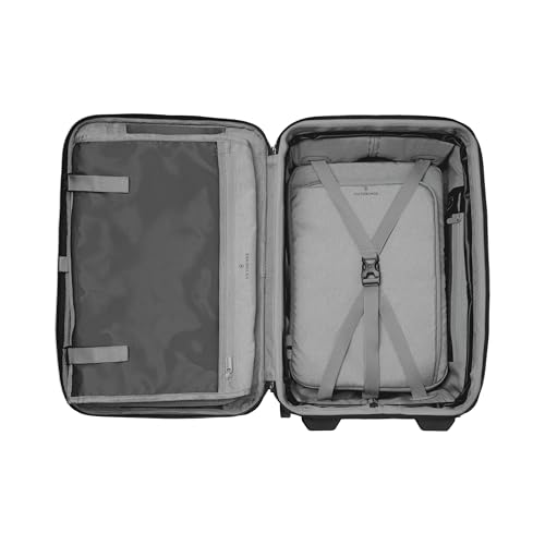 Victorinox Werks Traveler 6.0 Softside Upright Luggage, Black, Carry-On, Frequent Flyer (22")