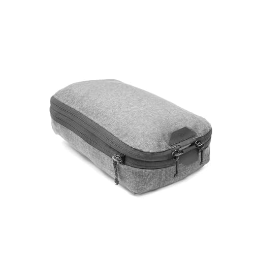 Peak Design Packing Cube, Charcoal, Weatherproof Luggage Cube with Dual Compartment Organization, Expansion and Compression, Zipper Opening, Travel Organizer for Men and Women, Size S