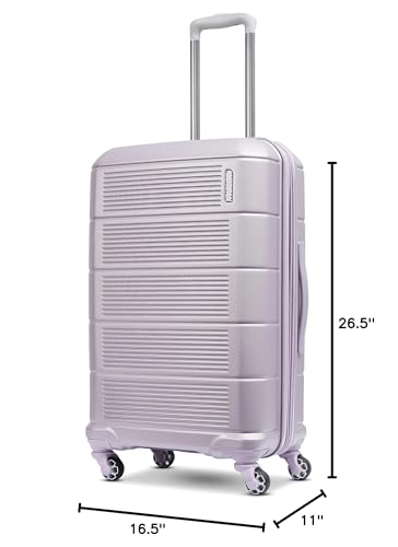 American Tourister Stratum 2.0 Expandable Hardside Luggage with Spinner Wheels, 24" SPINNER, Purple Haze