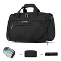 Hanke Underseat Carry On luggage Bags for Travel, Foldable Travel Bags for Women, Soft Lightweight Personal Item Travel Bag Small Carry On Bags for Airplanes, Travel Tote Bags for Women Men.（Black）