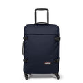 EASTPAK TRANS4 S – 44L Small Cabin Wheeled Luggage, Two Compartments, TSA Lock, 360° Spinner Wheels, and Telescopic Handle, Ultra Marine