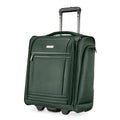 Ricardo Avalon 28L Under the Seat Carry On Luggage Sustainable Travel Bag, Compact Suitcase with Wheels, Travel Essentials for Short Trips, Fits Under Seat, 16-inch (Juniper Green, Small)