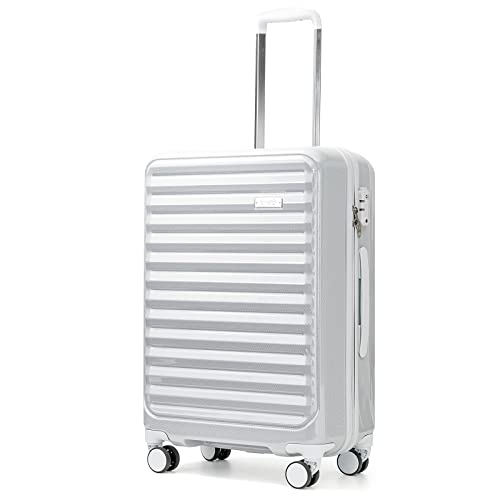 Coolife Luggage Suitcase expandable (only 28”) ABS+PC Spinner suitcase with TSA Lock carry on 20 in 24in 28in