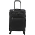 TRAVELERS CLUB Explorer 28" Suitcase Expandable Softside Spinner Check-in Luggage With 360 4 Wheel System - BLACK