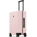 LEVEL8 Pink Suitcase with Spinner Wheels, Carry on Luggage Airline Approved, Suitcase for women Men, Lightweight Luminous Textured, Tsa Lock, 20 Inch