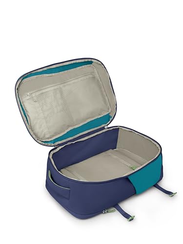 Osprey Daylite 44L Carry-On Travel Pack - Lightweight, Durable Backpack with Streamlined Design - Versatile, Spacious Bag for Weekend Trips or Business, Blue Spikemoss/Alkaline