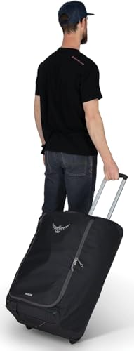 Osprey Daylite 85L Wheeled Collapsible Travel Duffel Bag - Lightweight Rolling Suitcase, Night Shift Blue