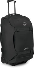 Osprey Sojourn Shuttle 30"/100L Wheeled Duffel Luggage – Rugged, High-Capacity Travel Bag with Oversized Wheels and Reinforced Frame – Built for Long-Haul Travel and Gear Protection, Black