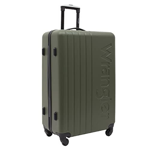 Wrangler Quest Luggage Set, Olive Green, 3 Piece Set (30"/26"/22")