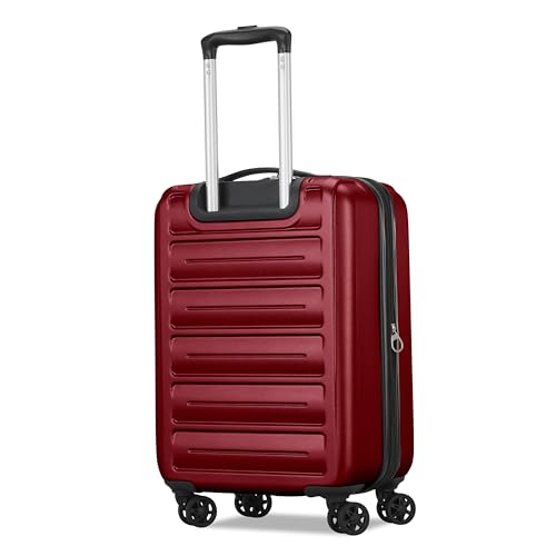American Tourister Westridge Hardside Luggage Set with Spinner Wheels, Holly Red, Carry-On