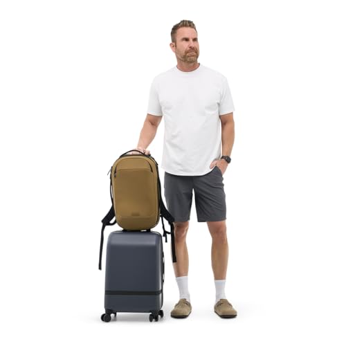 NOMATIC Navigator RS Pack 15L: 15L Premium Backpack w/ 6L Built-In Expansion - Water Resistant Anti Theft Backpack - Laptop Bag - Computer Backpack - Expandable Coyote Backpack
