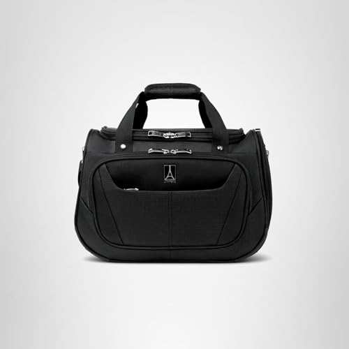Travelpro Maxlite 5 Softside Lightweight Underseat Carry-On Travel Tote, Overnight Weekender Bag, 18-Inch — Black