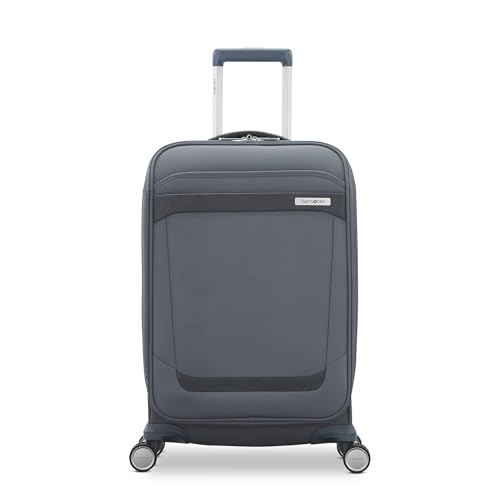 Samsonite Elevation Plus 22-Inch Carry-On - Expandable Softside Spinner Luggage - Slate