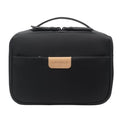 LEVEL8 Travel Toiletry Bag for Men Women, Water Repellent Shaving Bag for Toiletries Accessories, Storage Bags with Divider and Handle, Small/Black