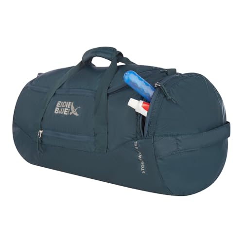 Eddie Bauer Stowaway Packable Duffel Bag | Travel | Foldable | Lightweight | Durable | Ripstop Polyester, 45L, Marine