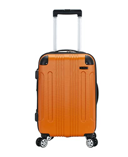 Rockland London Hardside 3 Piece Expandable Spinner Wheel Luggage Set, (20"/24"/28"), Orange