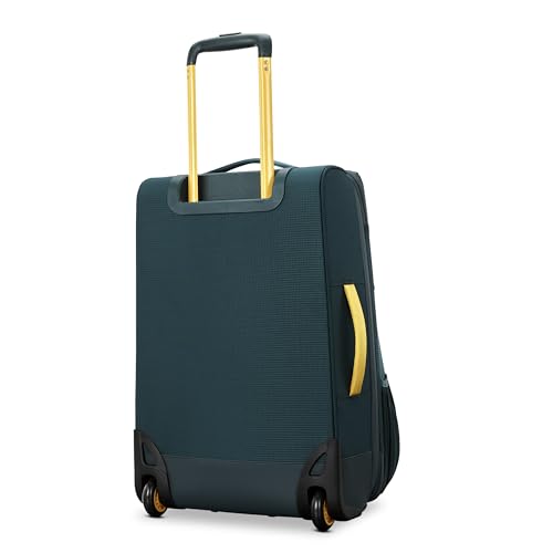 High Sierra Hi-Life 22-Inch Carry-On Wheeled Duffle - Features Smooth Rolling Wheels, WetPak Pockets, Stack-It Strap, Adjustable Handle, Fleece Pocket, Padded Laptop Sleeve, Expandable - Green/Yellow