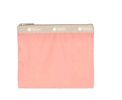 LeSportsac Ballet Deluxe Everyday Crossbody Bag + Cosmetic Bag, Style 7507/Color R084, Peach Glow/Buff 2 Tone Spectator, Lightweight Ripstop Nylon in New Environmentally Conscious Recycled Material