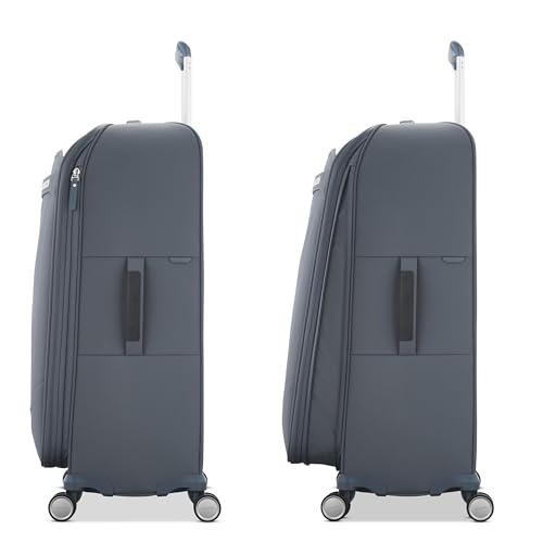 Samsonite Elevation Plus 22-Inch Carry-On - Expandable Softside Spinner Luggage - Slate