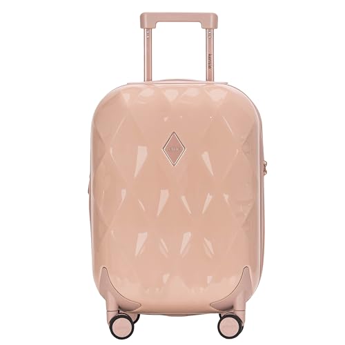 kensie Enchanting 3 Piece Luggage Set, Rose Dust