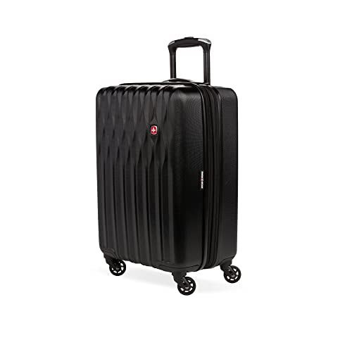SwissGear 8018 Expandable Luggage, Hard Shell Carry-On Luggage with Spinner Wheels