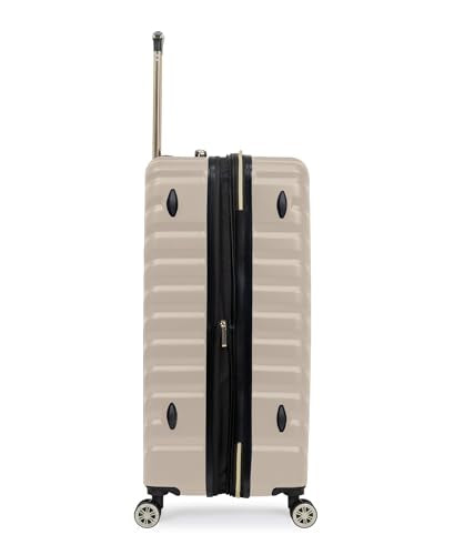 Kenneth Cole REACTION Madison Square Lightweight Hardside Chevron Expandable Spinner Luggage, Taupe, 2-Piece Set (20" & 28")