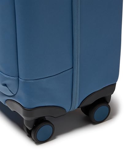 JanSport Good Latitude Carry On Spinner Suitcase - 42L Water Resistant Travel Luggage with 16 Inch Laptop Sleeve - Durable Lightweight Rolling Hardside Softside Carry-on Bag, Elemental Blue
