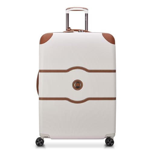 DELSEY PARIS Chatelet Air 2.0 - Hardside Checked Luggage 28 Inch Large - TSA Lock - 360° Spinner Wheels- Polycarbonate Travel Suitcase, Angora