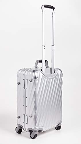 TUMI Men's 19 Degree Aluminum International Carry On, Silver, One Size