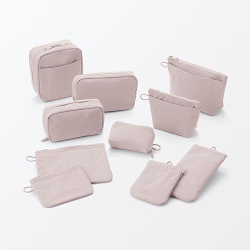 Crinkled Nylon Wide-Open Pouch - Small by MUJI