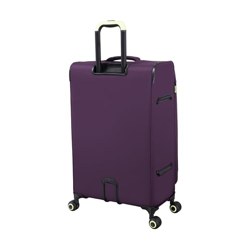 It Luggage Circulator 22" Softside Carry-On 8 Wheel Expandable Spinner, Italian Plum