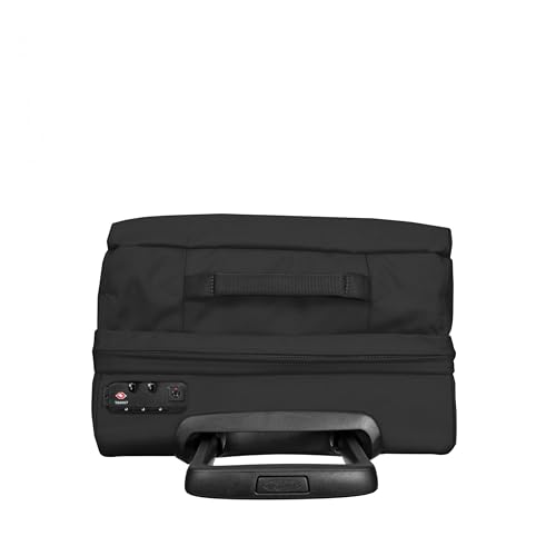 EASTPAK TRANS4 S – 44L Small Cabin Wheeled Luggage, Two Compartments, TSA Lock, 360° Spinner Wheels, and Telescopic Handle, Black