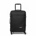 EASTPAK TRANS4 S – 44L Small Cabin Wheeled Luggage, Two Compartments, TSA Lock, 360° Spinner Wheels, and Telescopic Handle, Black