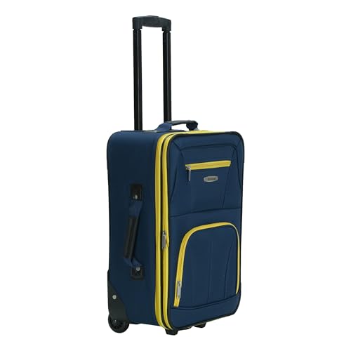 Rockland Fashion Softside Upright Luggage Set, Navy, 2-Piece (14/19)