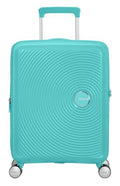 American Tourister Soundbox, Blue (Poolside Blue), Spinner S EXP (55 cm - 35.5/41 L), Soundbox