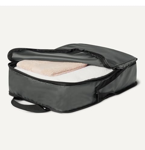 Amazon Essentials 4-Pack Ultralight Compression Packing Cubes Organizer, Grey