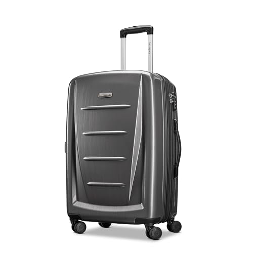 Samsonite Winfield 2 Hardside Expandable Luggage with Spinner Wheels, Charcoal, 3-Piece Set (20/24/28)