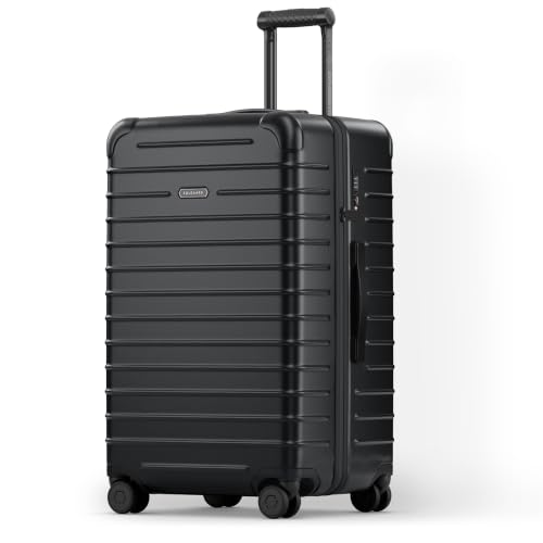 Solgaard Check-In Lite Suitcase - Hard-Shell 28.3" Travel Luggage (Black)