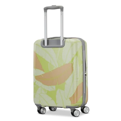 American Tourister Moonlight Hardside Expandable Luggage with Spinner Wheels, Palm, Carry-On 20-Inch