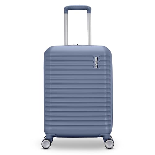 American Tourister Stratum 3.0 Carry-On Spinner, Airline Approved, Durable Hardside Luggage, Expands 1.5", RightHeight™ Adjustable Handle, Elemental Blue