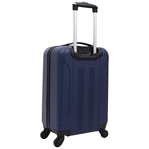Travelers Club Cosmo Luggage, Navy Blue - 20 Inch, 20-Inch