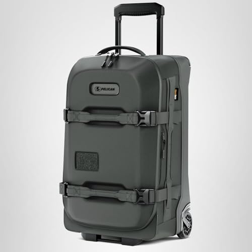 Pelican Aegis Luggage - Carry On Duffel Bag with Wheels - 22 Inch Carry On Bag - Airline Approved (Charcoal)