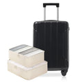 Merax Carry on Luggage Set, 20 Inch Hardshell ABS Suitcase with Spinner Wheels, Built-in TSA Lock & 2 Packing Cubes Airline Approved for Business Weekend Travel