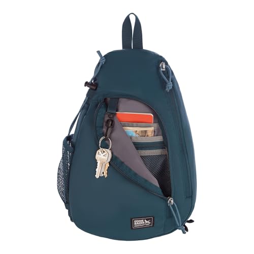 Eddie Bauer Ripstop Sling Bag | Travel | Everday Carry | Lightweight | Ripstop Nylon | Adjustable | 8L - Marine