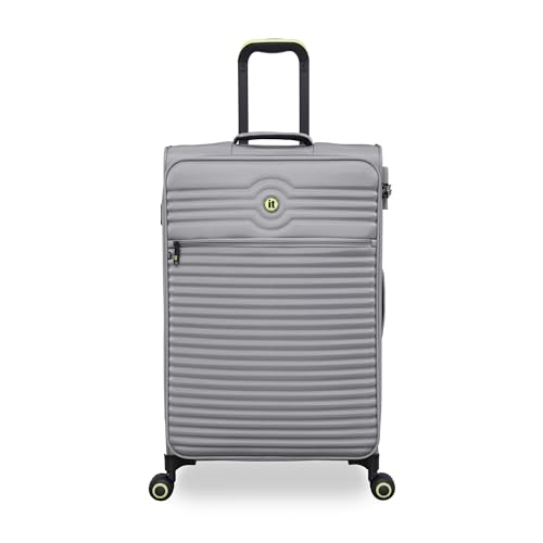 It Luggage Circulator 28" Softside Checked 8 Wheel Expandable Spinner, Elephant Skin